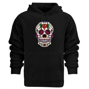 Felpa Uomo Sugar Skull Calaveras-Felpa con cappuccio-Lol T-shirt