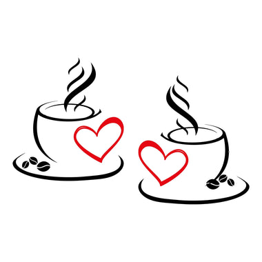 Amore Caffè Cucina Adesivi decorativi