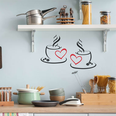 Amore Caffè Cucina Adesivi decorativi