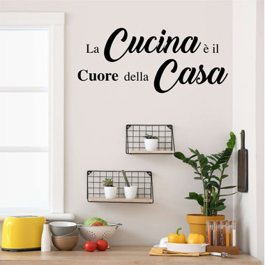 La cucina è il cuore della casa Adesivi decorativi