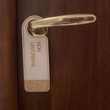 Cartello Non Disturbare in legno per hotel Alberghi e ospitalità