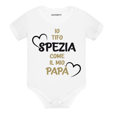 Io tifo Spezia come il mio papà Body per bimbi
