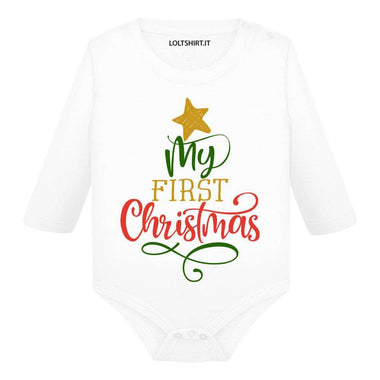My First Christmas Body per bimbi