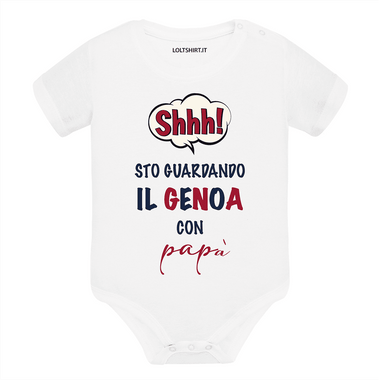 Shh sto guardando il Genoa con papà Body per bimbi