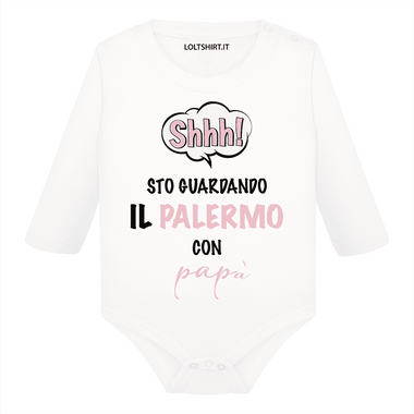 Shh sto guardando il Palermo con papà Body per bimbi