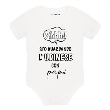 Shh sto guardando l'Udinese con papà Body per bimbi