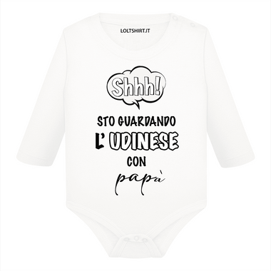 Shh sto guardando l'Udinese con papà Body per bimbi