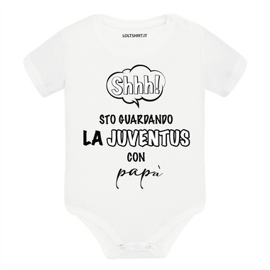 Shh sto guardando la Juventus con papà Body per bimbi