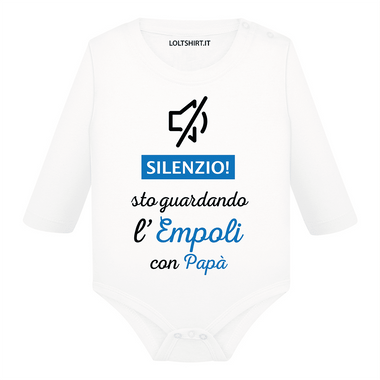 Silenzio sto guardando Empoli con papà Body per bimbi