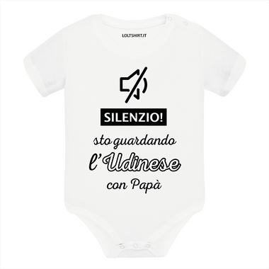 Silenzio sto guardando l'Udinese con papà Body per bimbi