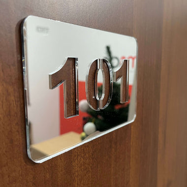 Numeri Camera Hotel/Albergo in Plexiglas Specchio