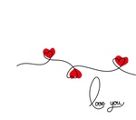 Coppia di federe matrimoniali con Cuori - Idea Regalo Federe per cuscino