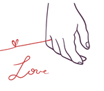 Coppia di federe matrimoniali Filo Rosso del Destino - Idea Regalo Federe per cuscino