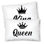 Coppia di federe matrimoniali King e Queen - Idea Regalo Federe per cuscino