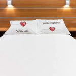 Coppia di federe matrimoniali Sei la mia parte migliore - Idea Regalo Federe per cuscino