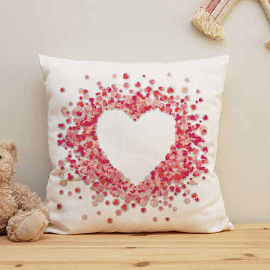 Federa Quadrata Personalizzata con Cuore Federe per cuscino
