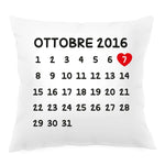 Federa Quadrata Personalizzata Di Coppia con Data Federe per cuscino