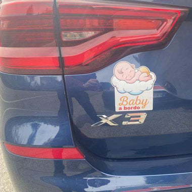 Kit adesivi per auto 2 pezzi Bimba a bordo