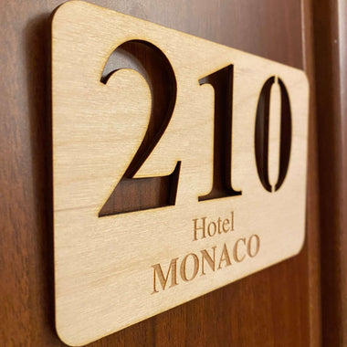 Numeri Camera Hotel/Albergo in legno