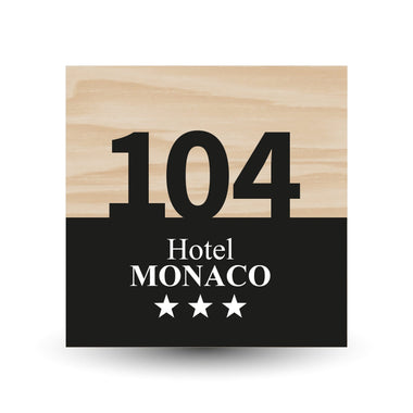 Numeri Camera Hotel/Albergo in plexiglass accoppiato (mod. Auro)