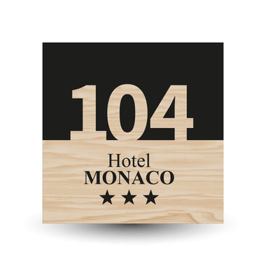 Numeri Camera Hotel/Albergo in plexiglass accoppiato (mod. Auro)