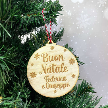 Pallina di Natale Personalizzata con Nome