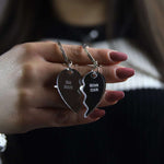 Portachiavi personalizzato a forma di cuore spezzato Portachiavi