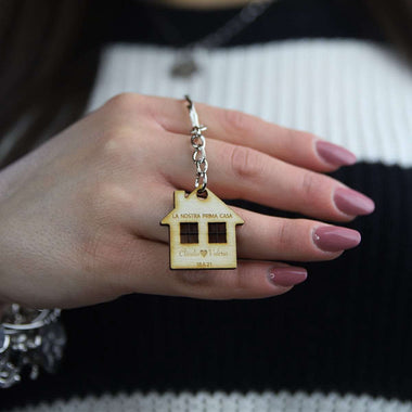 Portachiavi In Legno La nostra prima casa Portachiavi