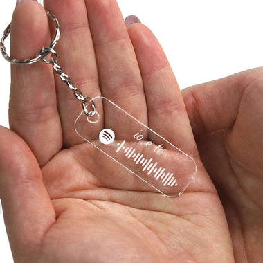 Portachiavi Spotify in Plexiglass Io e Te con Codice Canzone Portachiavi