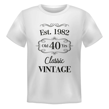 Est. 1982 old 40 Yrs Classic Vintage T-shirt