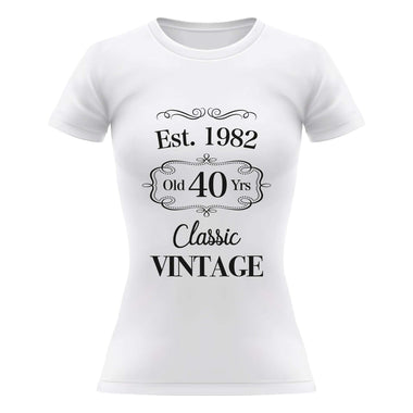 Est. 1982 old 40 Yrs Classic Vintage T-shirt
