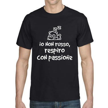 Io non russo respiro con passione T-shirt