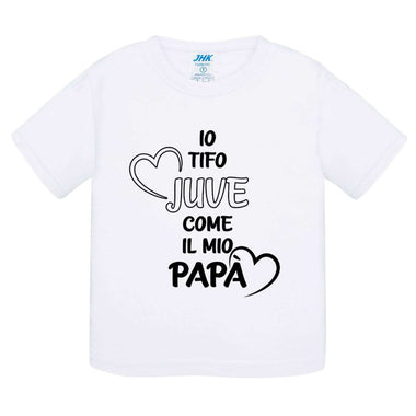 Io tifo juventus come il mio papà T-shirt