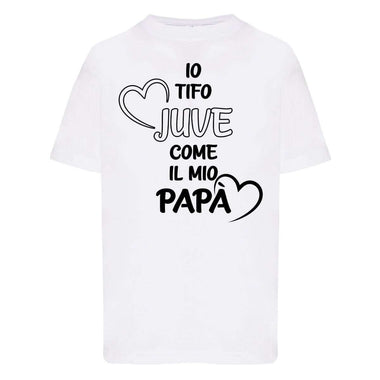 Io tifo juventus come il mio papà T-shirt