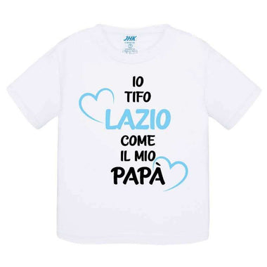 Io tifo Lazio come il mio papà T-shirt