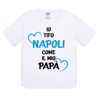 Io tifo Napoli come il mio papà T-shirt