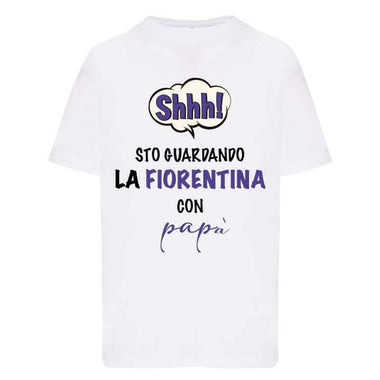 Shh sto guardando la Fiorentina con papà T-shirt