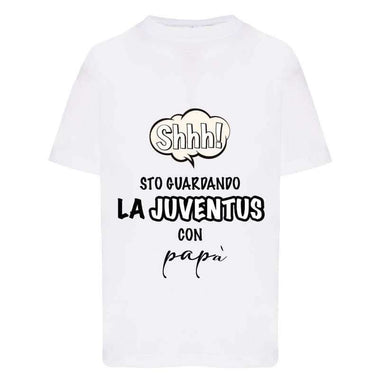 Shh sto guardando la Juventus con papà T-shirt