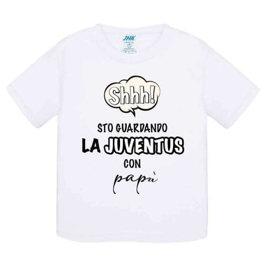 Shh sto guardando la Juventus con papà T-shirt