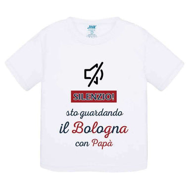 Silenzio sto guardando il Bologna con papà T-shirt