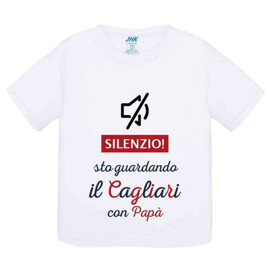 Silenzio sto guardando il Cagliari con papà T-shirt