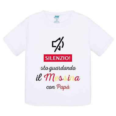 Silenzio sto guardando il Messina con papà T-shirt