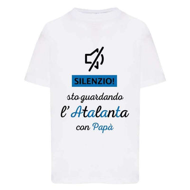 Silenzio sto guardando l'Atalanta con mio papà T-shirt