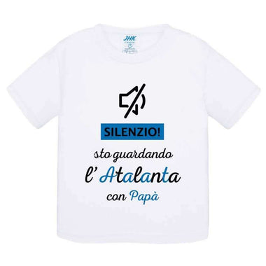 Silenzio sto guardando l'Atalanta con mio papà T-shirt