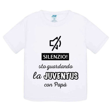 Silenzio sto guardando la Juventus con papà T-shirt