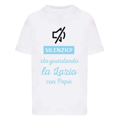 Silenzio sto guardando la Lazio con papà T-shirt