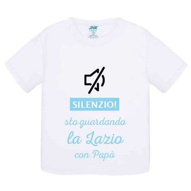 Silenzio sto guardando la Lazio con papà T-shirt