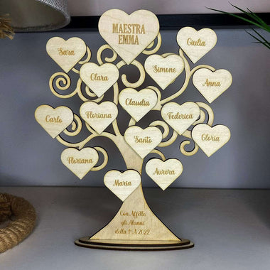 Albero della Vita Regalo Maestra personalizzato Albero della vita in legno