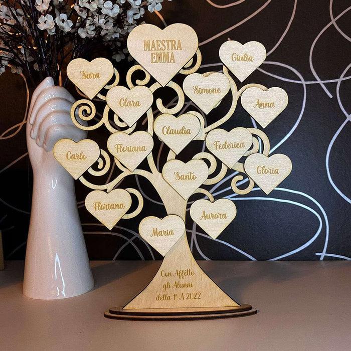 Albero della Vita Regalo Maestra personalizzato Albero della vita in legno