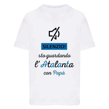 Silenzio sto guardando l'Atalanta con mio papà-T-shirt-Lol T-shirt